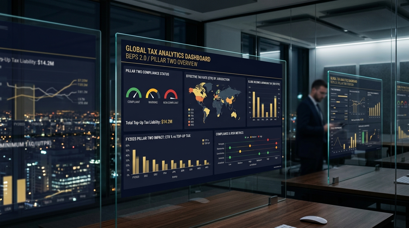 QTAX Global Digital Tax Technology & Analytics Dashboard